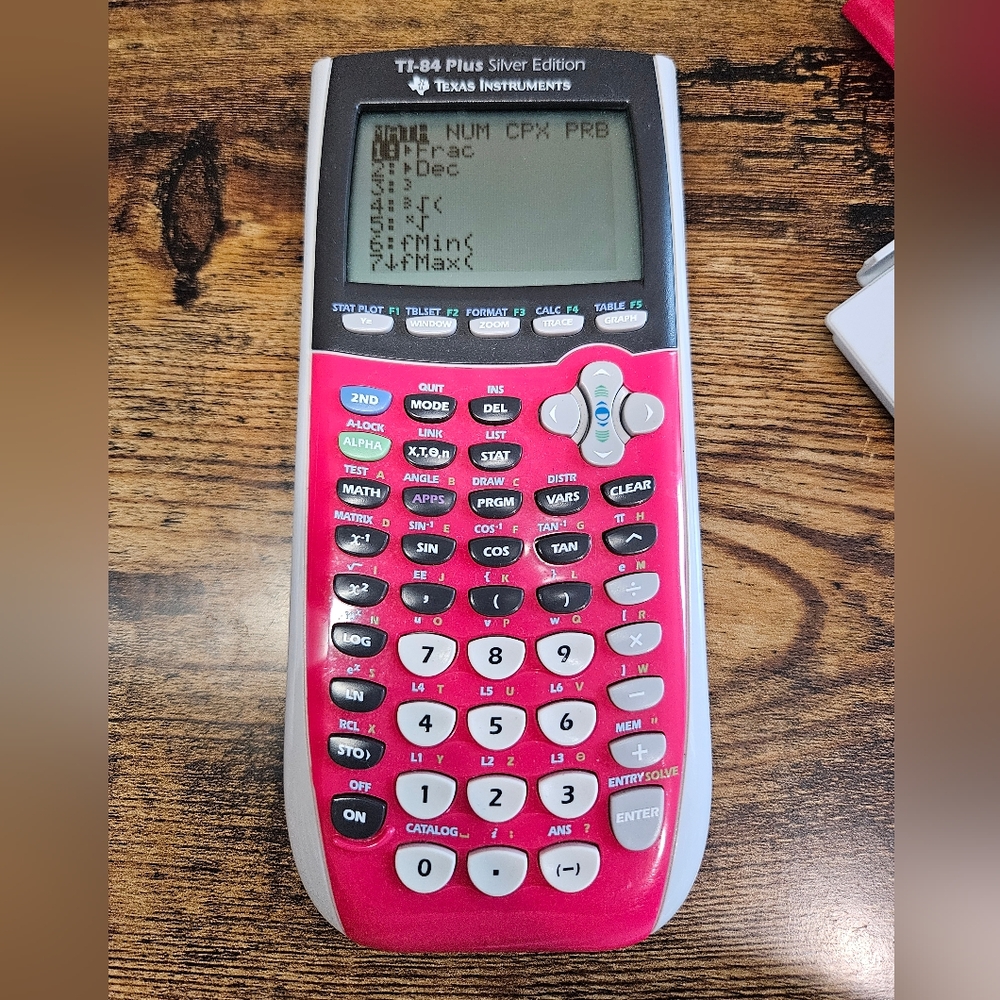 Texas Instruments TI-84 Plus C Silver Edition Graphing Calculator - Pink